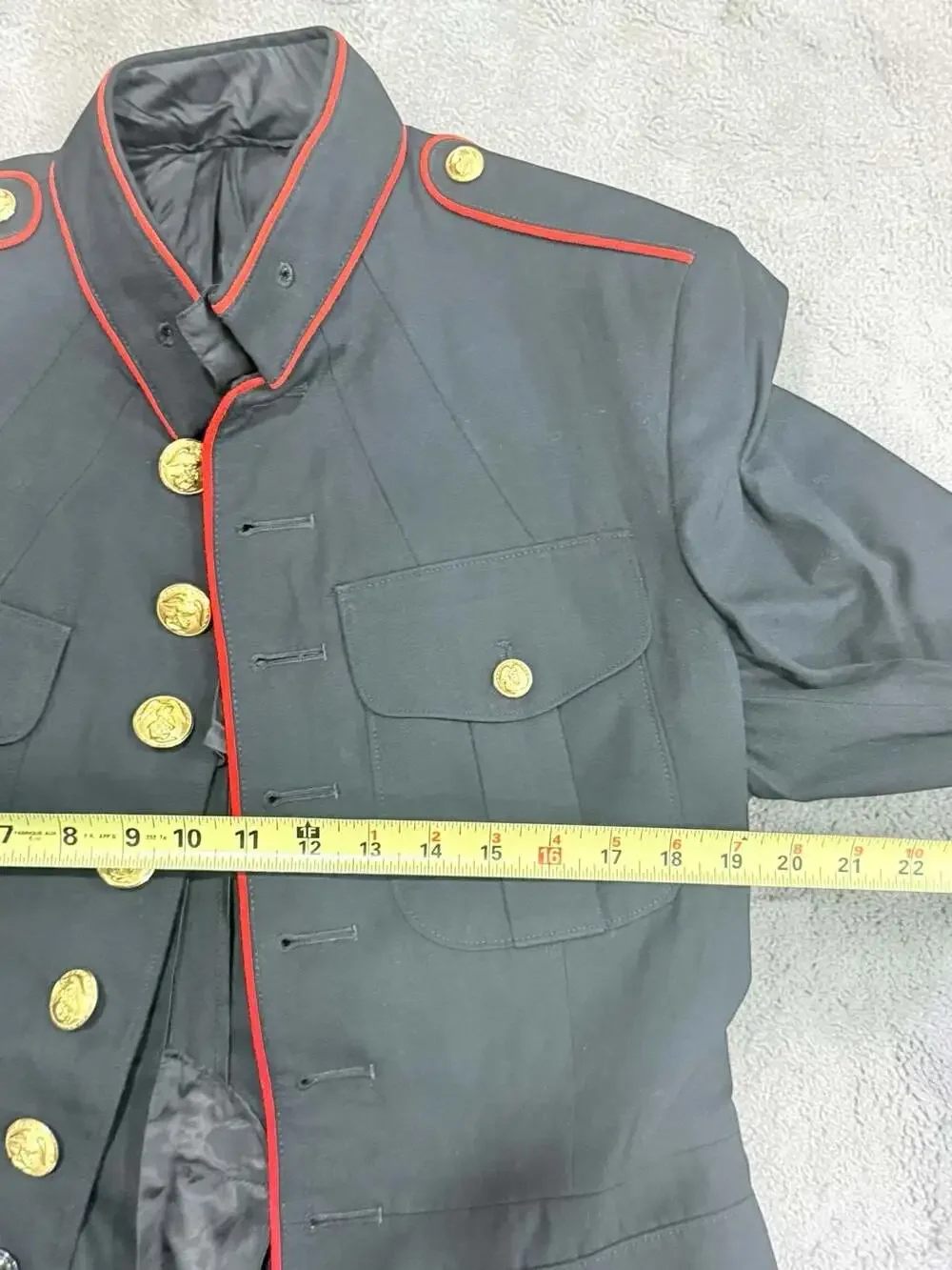 US Marine Corps USMC Enlisted Dress Blue Coat Jacket 40L